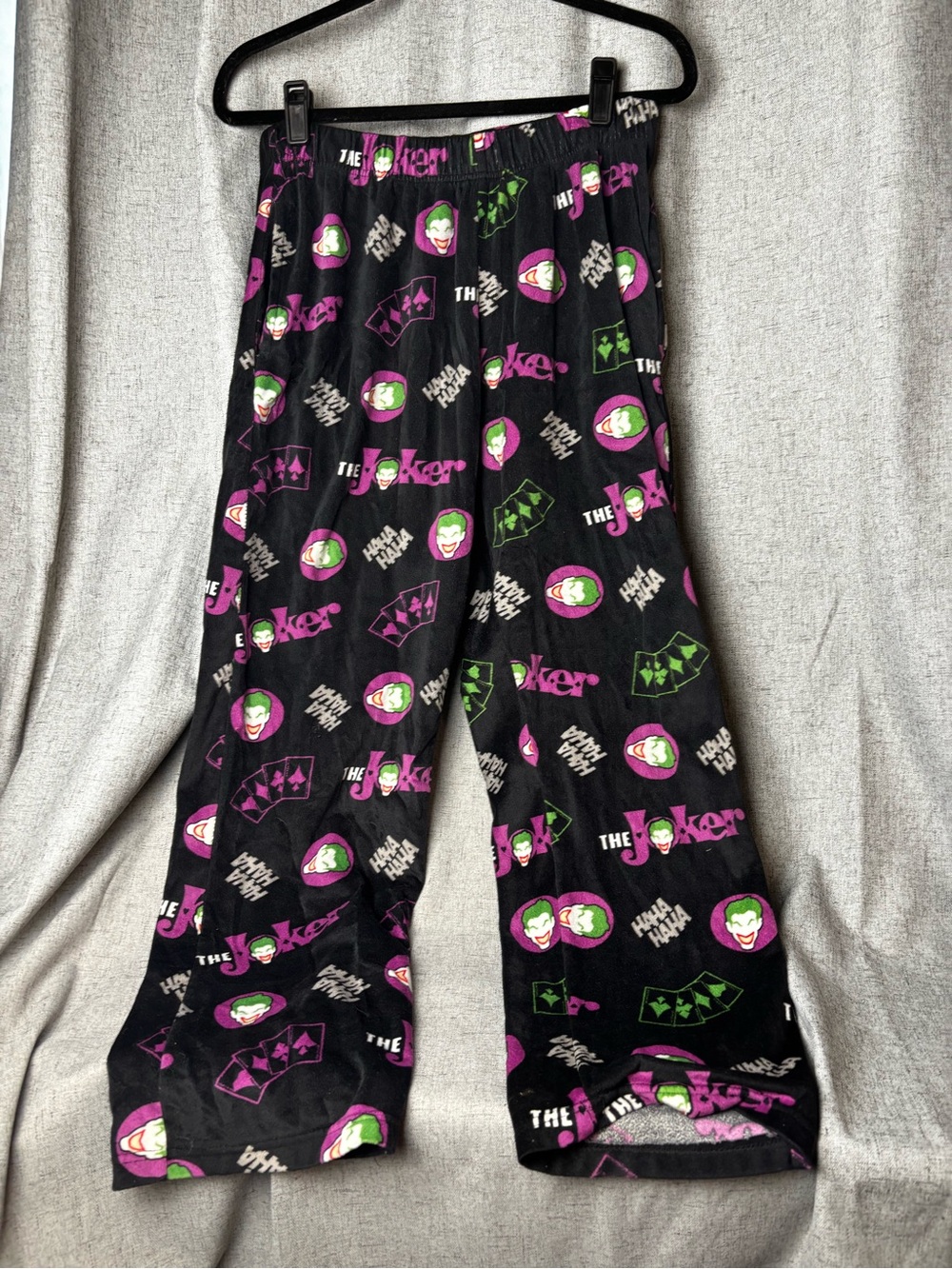 Men’s Black Joker Graphic Pajama Pants
